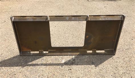 blank mounting plate for skid steer|universal skid loader attachment plate.